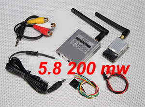 Boscam 5.8Ghz 200mw FPV Wireless AV Tx & Rx Set