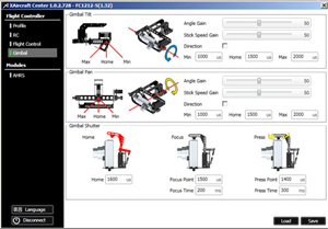 Gimbal Set Up Information for Go Pro Camera Mount Users